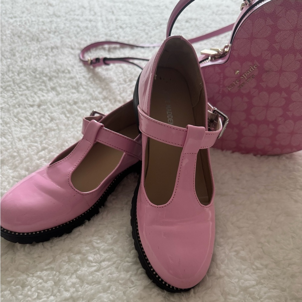 Girls Steven Madden t-strap Mary Janes